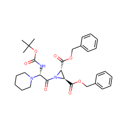 CC(C)(C)OC(=O)N[C@H](C(=O)N1[C@H](C(=O)OCc2ccccc2)[C@H]1C(=O)OCc1ccccc1)N1CCCCC1 ZINC000028530385