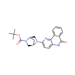 CC(C)(C)OC(=O)N1C[C@H]2C[C@@H]1CN2c1ccc2[nH]c(=O)c3ccccc3c2n1 ZINC000026936240