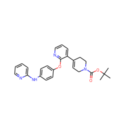 CC(C)(C)OC(=O)N1CC=C(c2cccnc2Oc2ccc(Nc3ccccn3)cc2)CC1 ZINC000139458717