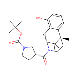 CC(C)(C)OC(=O)N1CC[C@@H](C(=O)N2CC[C@@]3(C)c4cccc(O)c4C[C@@H]2C3(C)C)C1 ZINC000201106280