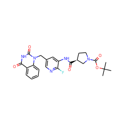 CC(C)(C)OC(=O)N1CC[C@H](C(=O)Nc2cc(Cn3c(=O)[nH]c(=O)c4ccccc43)cnc2F)C1 ZINC001772597662