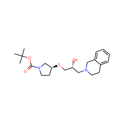 CC(C)(C)OC(=O)N1CC[C@H](OC[C@H](O)CN2CCc3ccccc3C2)C1 ZINC000219732198