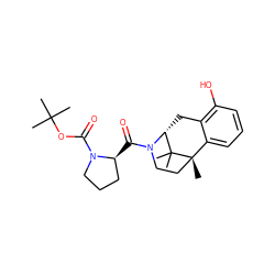 CC(C)(C)OC(=O)N1CCC[C@@H]1C(=O)N1CC[C@@]2(C)c3cccc(O)c3C[C@@H]1C2(C)C ZINC000115791429