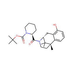 CC(C)(C)OC(=O)N1CCCC[C@H]1C(=O)N1CC[C@@]2(C)c3cccc(O)c3C[C@@H]1C2(C)C ZINC000201110580