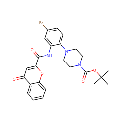 CC(C)(C)OC(=O)N1CCN(c2ccc(Br)cc2NC(=O)c2cc(=O)c3ccccc3o2)CC1 ZINC000034803861