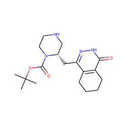 CC(C)(C)OC(=O)N1CCNC[C@@H]1Cc1n[nH]c(=O)c2c1CCCC2 ZINC000167326444