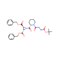 CC(C)(C)OC(=O)NCC(=O)N1CCCC[C@H]1C(=O)N1[C@H](C(=O)OCc2ccccc2)[C@H]1C(=O)OCc1ccccc1 ZINC000036178668