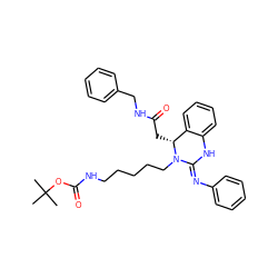 CC(C)(C)OC(=O)NCCCCCN1/C(=N/c2ccccc2)Nc2ccccc2[C@H]1CC(=O)NCc1ccccc1 ZINC000049757294