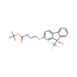 CC(C)(C)OC(=O)NCCOc1ccc2c(c1)[C@](O)(C(F)(F)F)c1ccccc1-2 ZINC000144802334