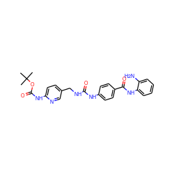 CC(C)(C)OC(=O)Nc1ccc(CNC(=O)Nc2ccc(C(=O)Nc3ccccc3N)cc2)cn1 ZINC001772653967