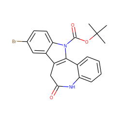 CC(C)(C)OC(=O)n1c2c(c3cc(Br)ccc31)CC(=O)Nc1ccccc1-2 ZINC000013532026