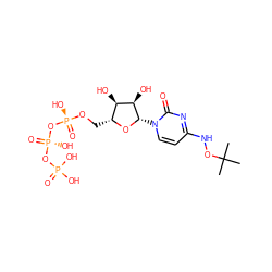 CC(C)(C)ONc1ccn([C@@H]2O[C@H](CO[P@@](=O)(O)O[P@@](=O)(O)OP(=O)(O)O)[C@@H](O)[C@H]2O)c(=O)n1 ZINC000071296176