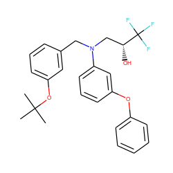 CC(C)(C)Oc1cccc(CN(C[C@@H](O)C(F)(F)F)c2cccc(Oc3ccccc3)c2)c1 ZINC000013490906