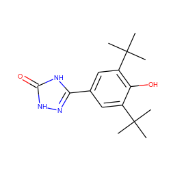 CC(C)(C)c1cc(-c2n[nH]c(=O)[nH]2)cc(C(C)(C)C)c1O ZINC000013826639