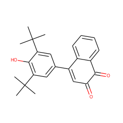 CC(C)(C)c1cc(C2=CC(=O)C(=O)c3ccccc32)cc(C(C)(C)C)c1O ZINC000013443888