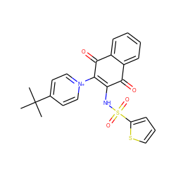 CC(C)(C)c1cc[n+](C2=C(NS(=O)(=O)c3cccs3)C(=O)c3ccccc3C2=O)cc1 ZINC000095346053