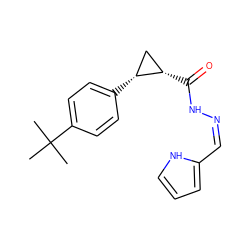 CC(C)(C)c1ccc([C@@H]2C[C@@H]2C(=O)N/N=C\c2ccc[nH]2)cc1 ZINC000036243696