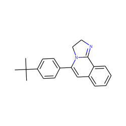 CC(C)(C)c1ccc(C2=Cc3ccccc3C3=NCCN23)cc1 ZINC000013740227