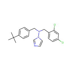 CC(C)(C)c1ccc(CN(Cc2ccc(Cl)cc2Cl)n2ccnc2)cc1 ZINC000005881957