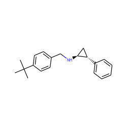 CC(C)(C)c1ccc(CN[C@H]2C[C@@H]2c2ccccc2)cc1 ZINC000109941500