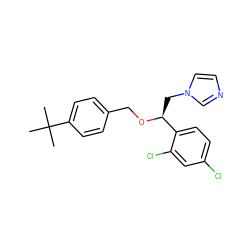 CC(C)(C)c1ccc(CO[C@@H](Cn2ccnc2)c2ccc(Cl)cc2Cl)cc1 ZINC000005881960