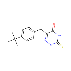 CC(C)(C)c1ccc(Cc2n[nH]c(=S)[nH]c2=O)cc1 ZINC000003249699