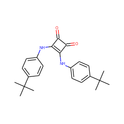 CC(C)(C)c1ccc(Nc2c(Nc3ccc(C(C)(C)C)cc3)c(=O)c2=O)cc1 ZINC000140377086