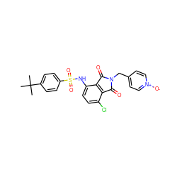 CC(C)(C)c1ccc(S(=O)(=O)Nc2ccc(Cl)c3c2C(=O)N(Cc2cc[n+]([O-])cc2)C3=O)cc1 ZINC000653847481