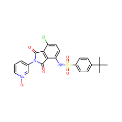 CC(C)(C)c1ccc(S(=O)(=O)Nc2ccc(Cl)c3c2C(=O)N(c2ccc[n+]([O-])c2)C3=O)cc1 ZINC000653850686