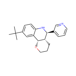 CC(C)(C)c1ccc2c(c1)[C@H]1OCCC[C@H]1[C@H](c1cccnc1)N2 ZINC000036377241