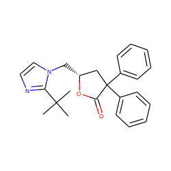 CC(C)(C)c1nccn1C[C@@H]1CC(c2ccccc2)(c2ccccc2)C(=O)O1 ZINC000000599226