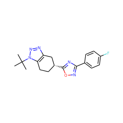 CC(C)(C)n1nnc2c1CC[C@@H](c1nc(-c3ccc(F)cc3)no1)C2 ZINC000653768987