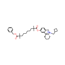 CC(C)(CCCCCCC(C)(C)C(=O)Oc1ccc2c(c1)[C@@]13CCCC[C@H]1[C@@H](C2)N(CC1CCC1)CC3)C(=O)OCc1ccccc1 ZINC000049708532