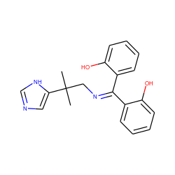 CC(C)(CN=C(c1ccccc1O)c1ccccc1O)c1cnc[nH]1 ZINC001772630706