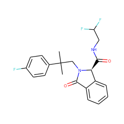 CC(C)(CN1C(=O)c2ccccc2[C@@H]1C(=O)NCC(F)F)c1ccc(F)cc1 ZINC000653729281