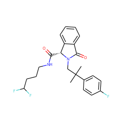 CC(C)(CN1C(=O)c2ccccc2[C@H]1C(=O)NCCCC(F)F)c1ccc(F)cc1 ZINC000653729279