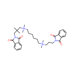 CC(C)(CN1C(=O)c2ccccc2C1=O)C[N+](C)(C)CCCCCC[N+](C)(C)CCCN1C(=O)c2ccccc2C1=O ZINC000025990923