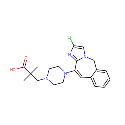 CC(C)(CN1CCN(C2=Cc3ccccc3Cn3cc(Cl)nc32)CC1)C(=O)O ZINC000058591269