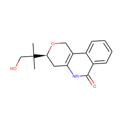 CC(C)(CO)[C@@H]1Cc2[nH]c(=O)c3ccccc3c2CO1 ZINC000210434663