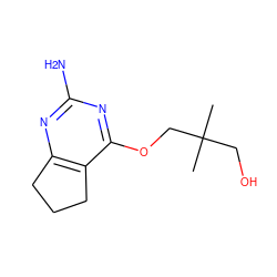 CC(C)(CO)COc1nc(N)nc2c1CCC2 ZINC000653739795