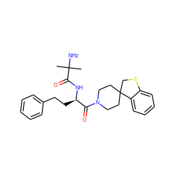 CC(C)(N)C(=O)N[C@H](CCc1ccccc1)C(=O)N1CCC2(CC1)CSc1ccccc12 ZINC000013687645