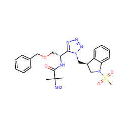 CC(C)(N)C(=O)N[C@H](COCc1ccccc1)c1nnnn1C[C@@H]1CN(S(C)(=O)=O)c2ccccc21 ZINC000028825034