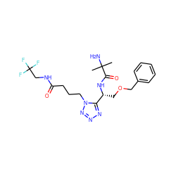 CC(C)(N)C(=O)N[C@H](COCc1ccccc1)c1nnnn1CCCC(=O)NCC(F)(F)F ZINC000029050350