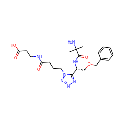 CC(C)(N)C(=O)N[C@H](COCc1ccccc1)c1nnnn1CCCC(=O)NCCC(=O)O ZINC000029049794