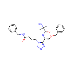 CC(C)(N)C(=O)N[C@H](COCc1ccccc1)c1nnnn1CCCC(=O)NCc1ccccc1 ZINC000029050170