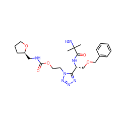 CC(C)(N)C(=O)N[C@H](COCc1ccccc1)c1nnnn1CCOC(=O)NC[C@H]1CCCO1 ZINC000014977516