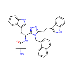 CC(C)(N)C(=O)N[C@H](Cc1c[nH]c2ccccc12)c1nnc(CCc2c[nH]c3ccccc23)n1Cc1cccc2ccccc12 ZINC000036349225