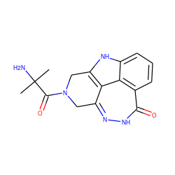 CC(C)(N)C(=O)N1Cc2n[nH]c(=O)c3cccc4[nH]c(c2c43)C1 ZINC000150198804