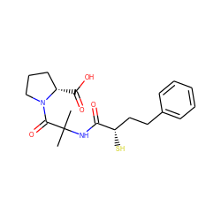 CC(C)(NC(=O)[C@@H](S)CCc1ccccc1)C(=O)N1CCC[C@@H]1C(=O)O ZINC000028226983