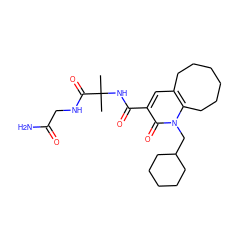 CC(C)(NC(=O)c1cc2c(n(CC3CCCCC3)c1=O)CCCCCC2)C(=O)NCC(N)=O ZINC000084634150